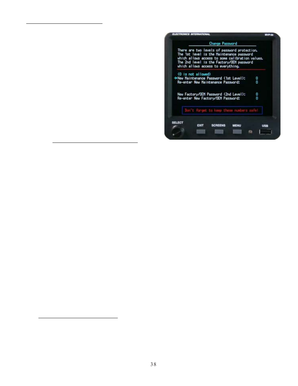 Electronics International MVP-50T User Manual | Page 38 / 77