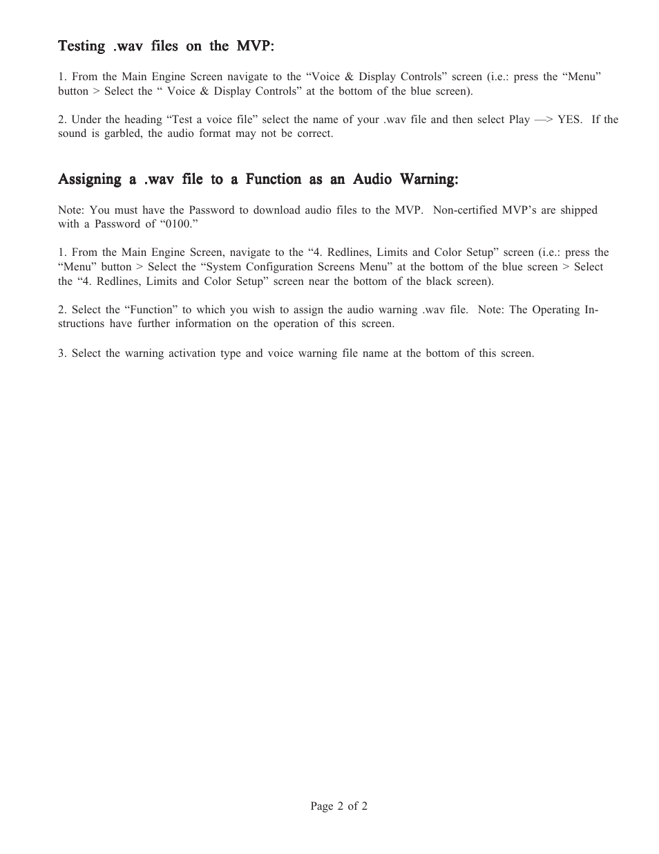 Electronics International MVP-50T User Manual | Page 70 / 77