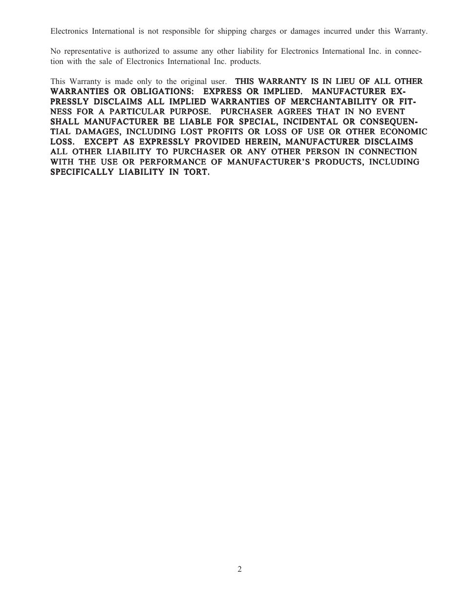 Electronics International MVP-50T User Manual | Page 9 / 77