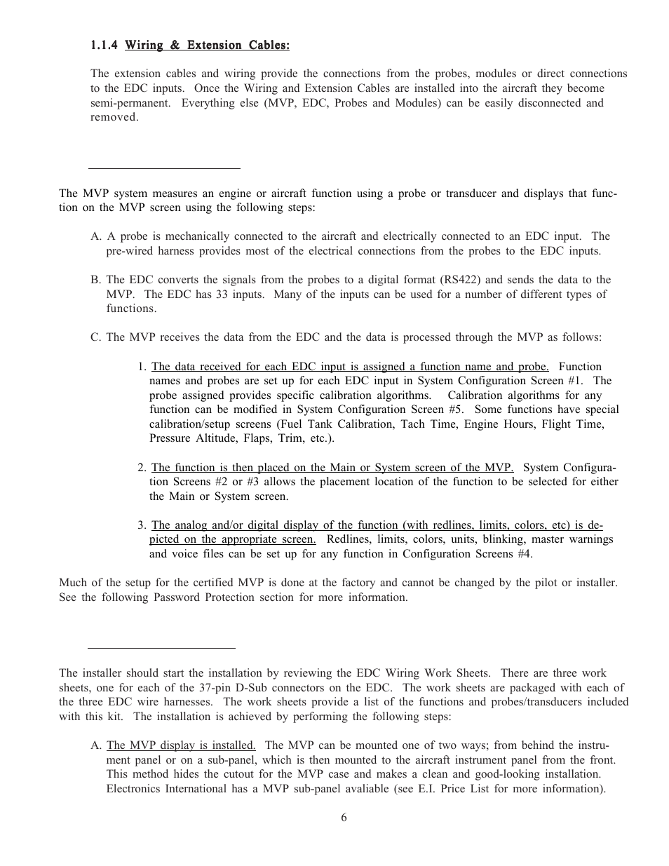 2 operational overview, 3 installation overview | Electronics International MVP-50T User Manual | Page 13 / 79