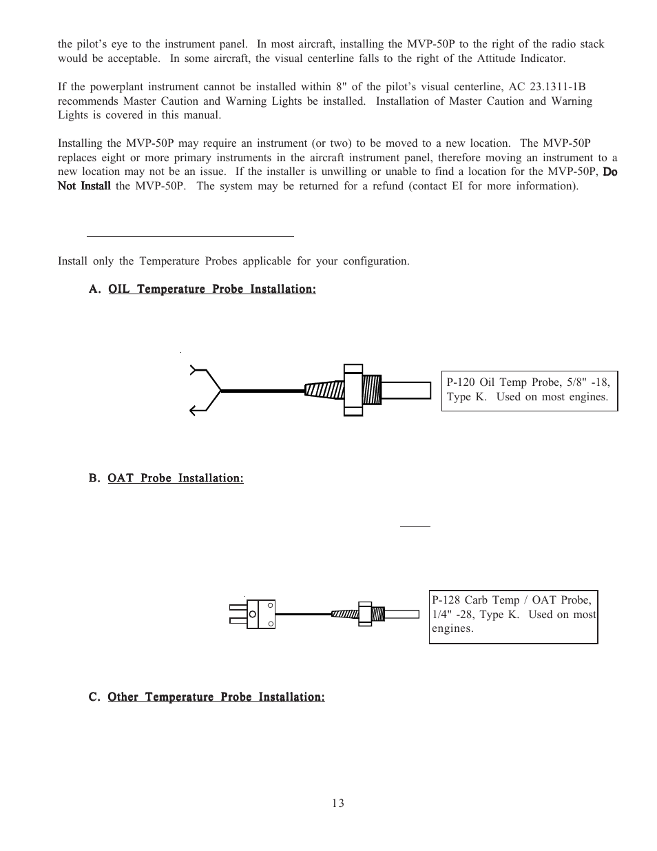 5 install the temperature probes | Electronics International MVP-50T User Manual | Page 19 / 79