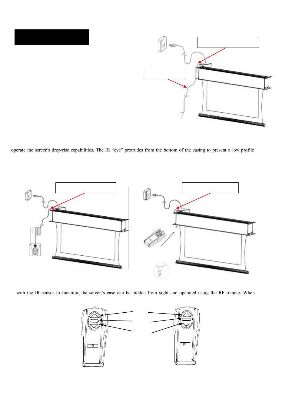 Control system | Elite Screens Evanesce Tension (EU) User Manual | Page 4 / 10