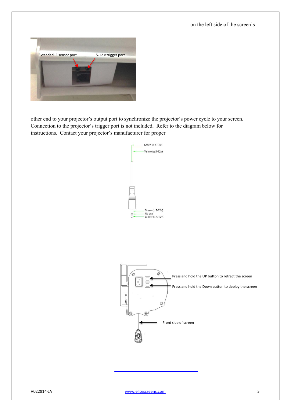 Elite Screens Starling Tension Series User Manual | Page 5 / 5
