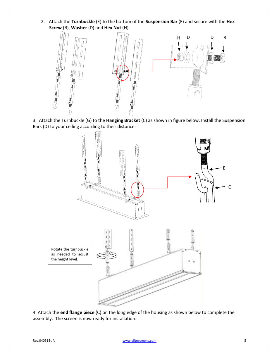 Elite Screens Evanesce Plus Series User Manual | Page 5 / 6