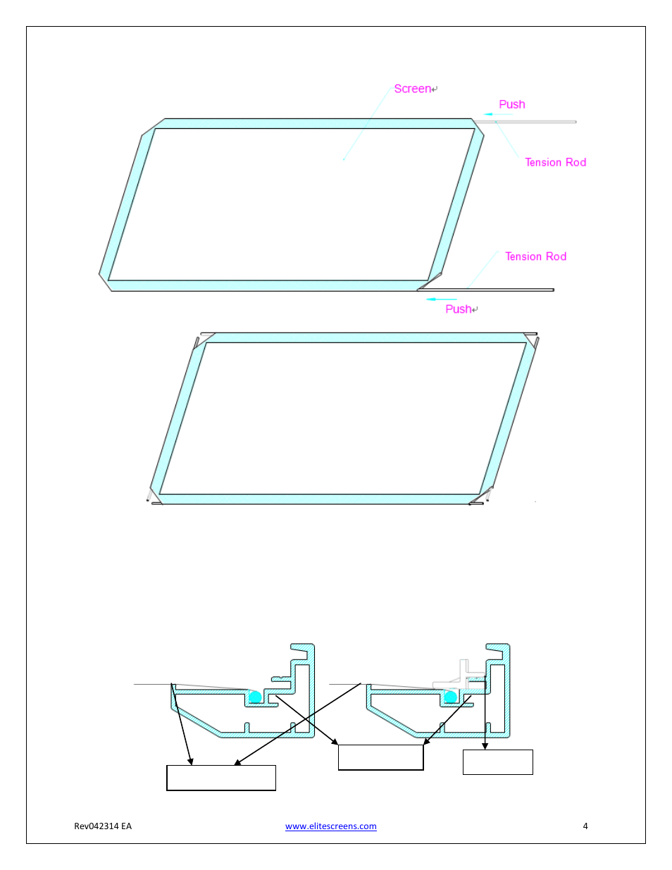 Elite Screens Lunette Series User Manual | Page 4 / 9