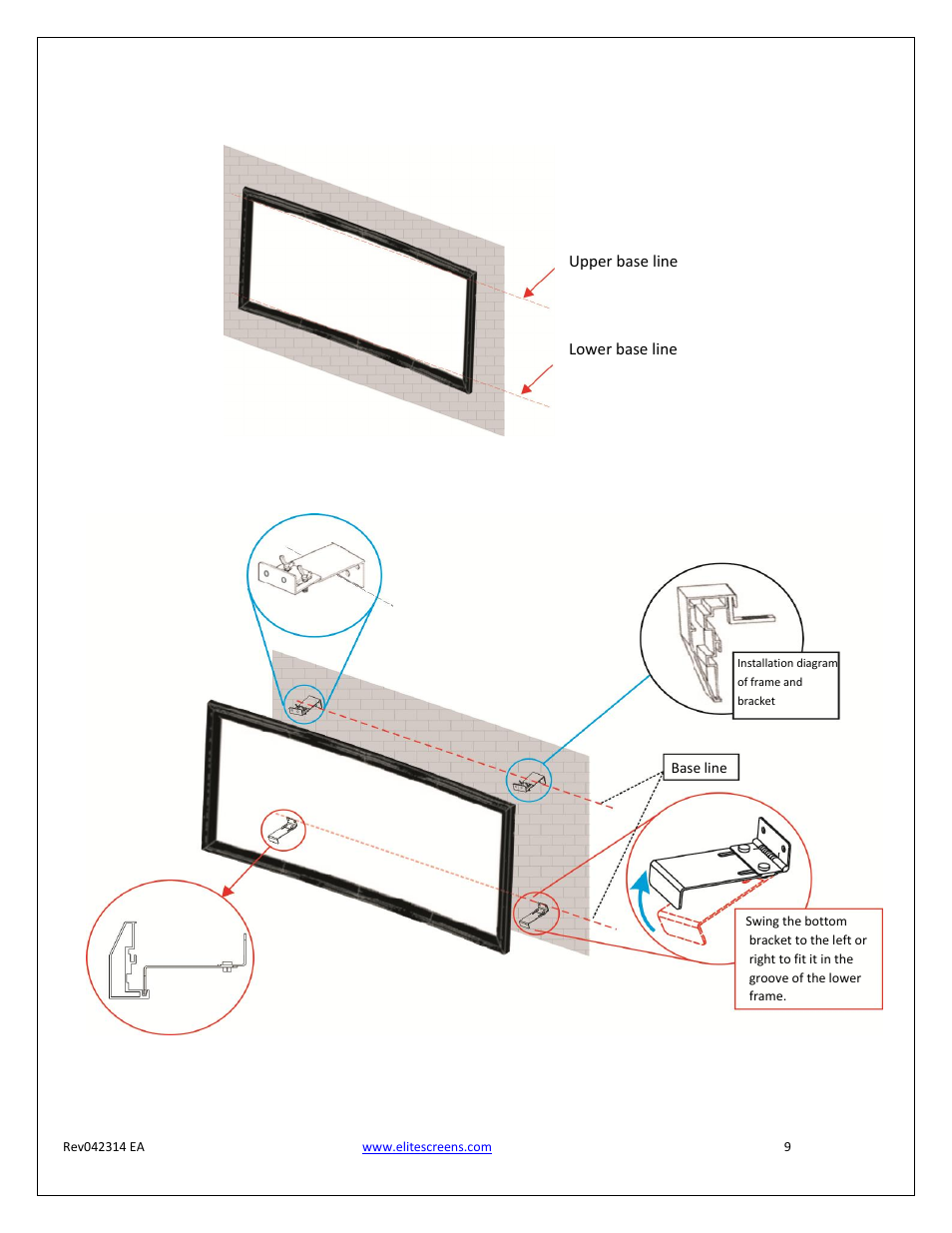 Elite Screens Lunette Series User Manual | Page 9 / 9
