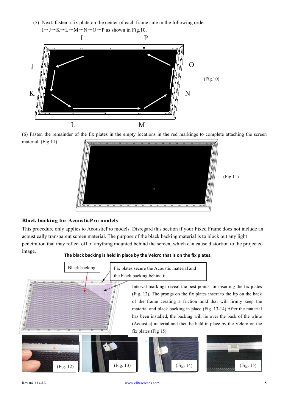 Elite Screens ezFrame2 Series User Manual | Page 5 / 7