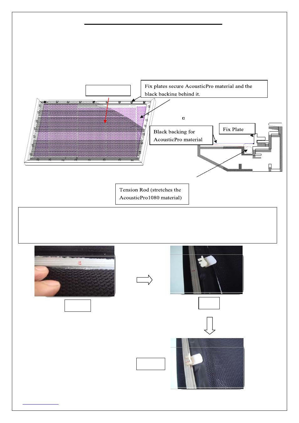 Black backing for acousticpro models | Elite Screens ezFrame Plus Series User Manual | Page 5 / 8