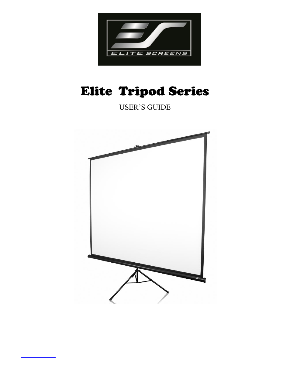 Elite Screens Pro Series User Manual | 6 pages