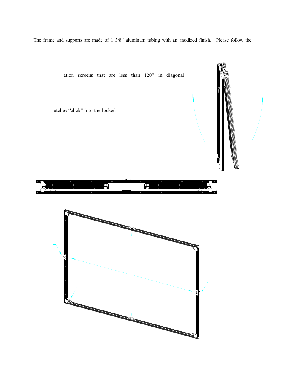 Setup procedure | Elite Screens QuickStand Series User Manual | Page 2 / 10