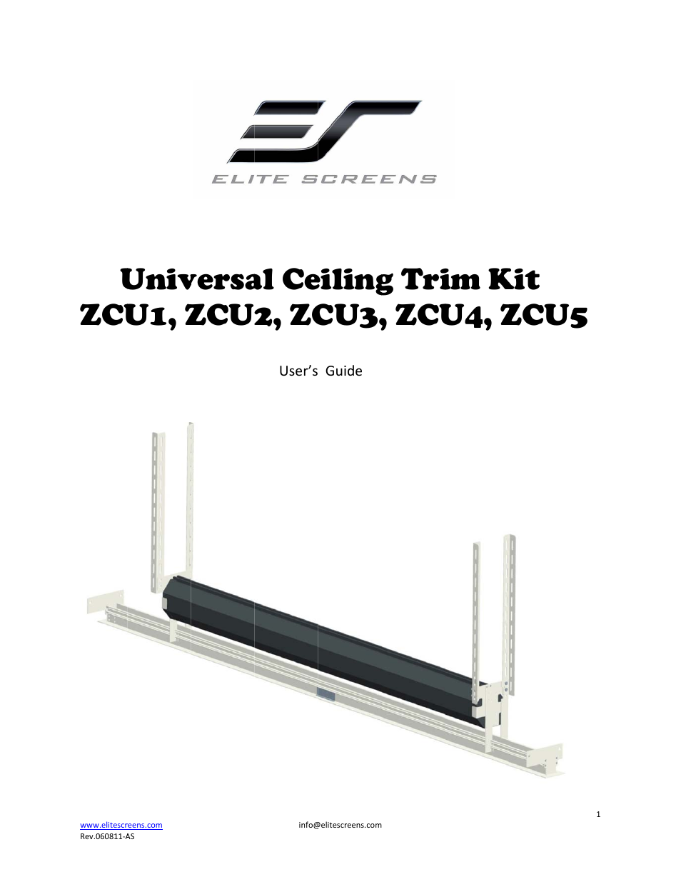 Elite Screens ZCU5 User Manual | 10 pages