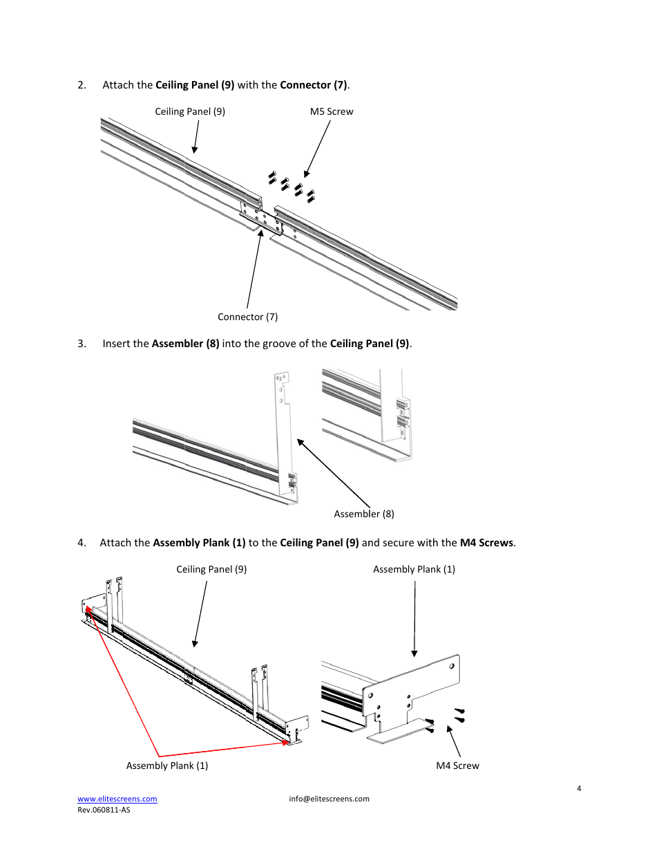 Elite Screens ZCU5 User Manual | Page 4 / 10