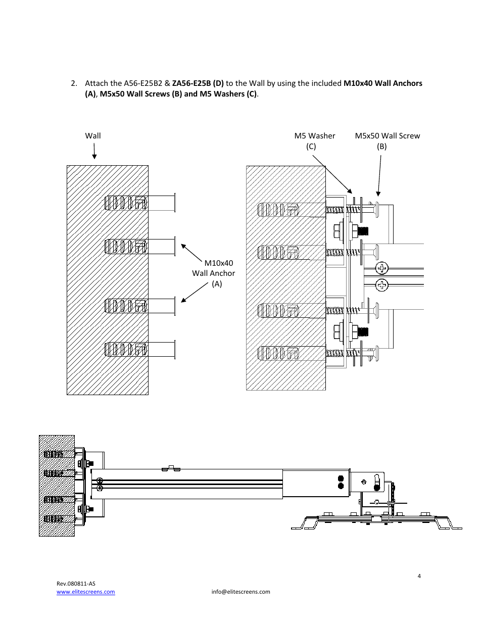 Elite Screens ZA56-WP User Manual | Page 4 / 6