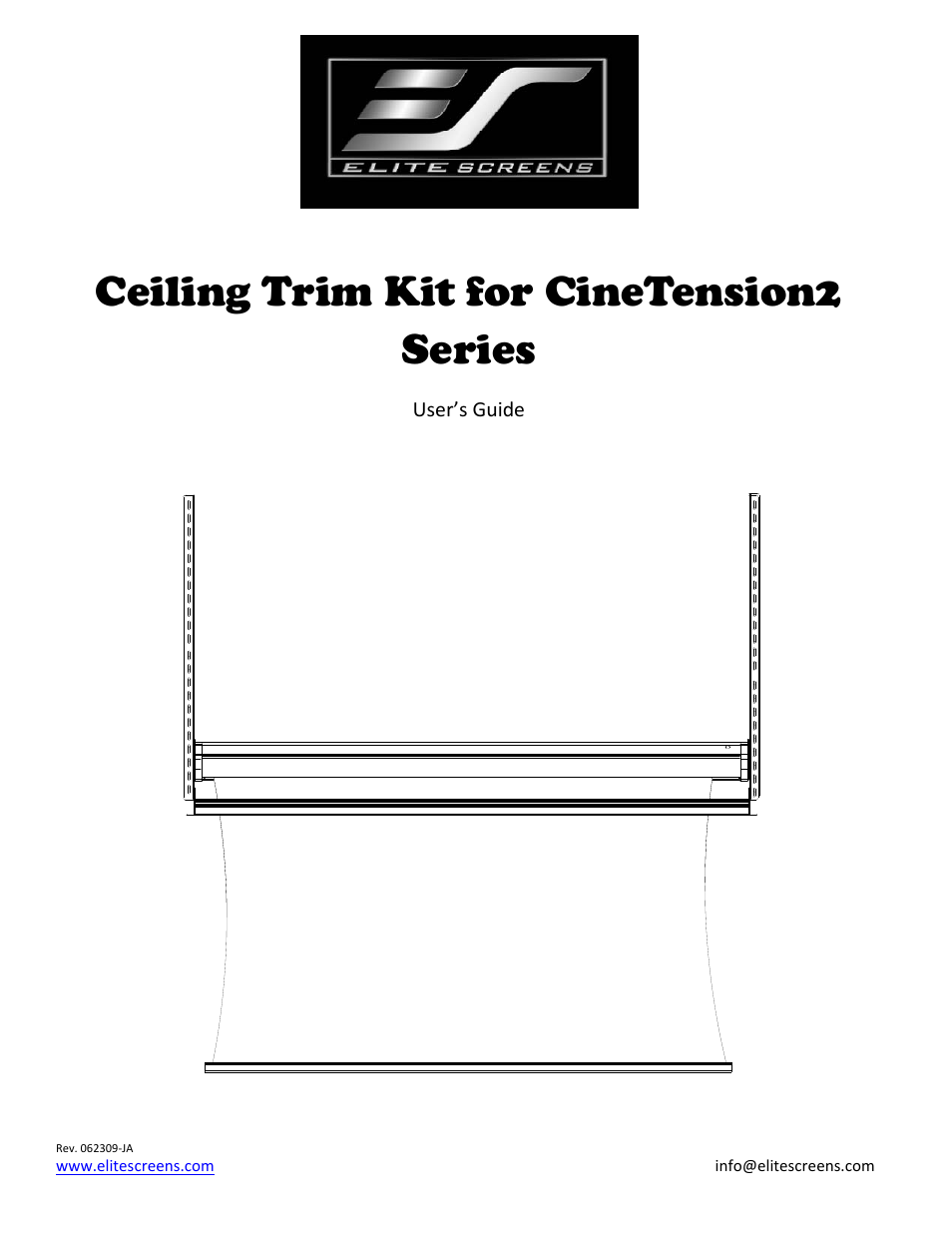 Elite Screens CineTension2 Ceiling Kit User Manual | 9 pages