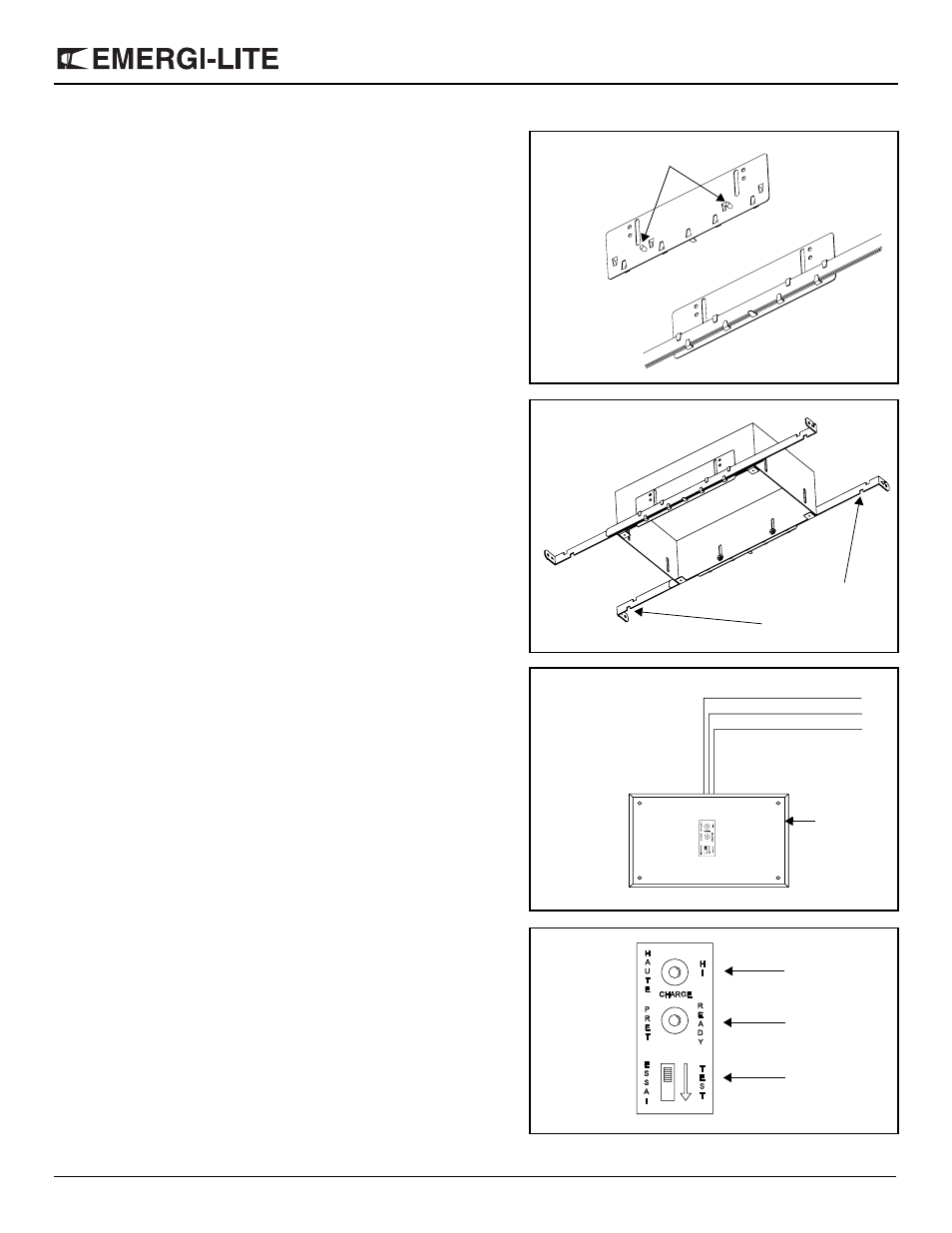 Rs series - emergency light unit, Manual testing | Emergi-Lite RS Series User Manual | Page 2 / 3