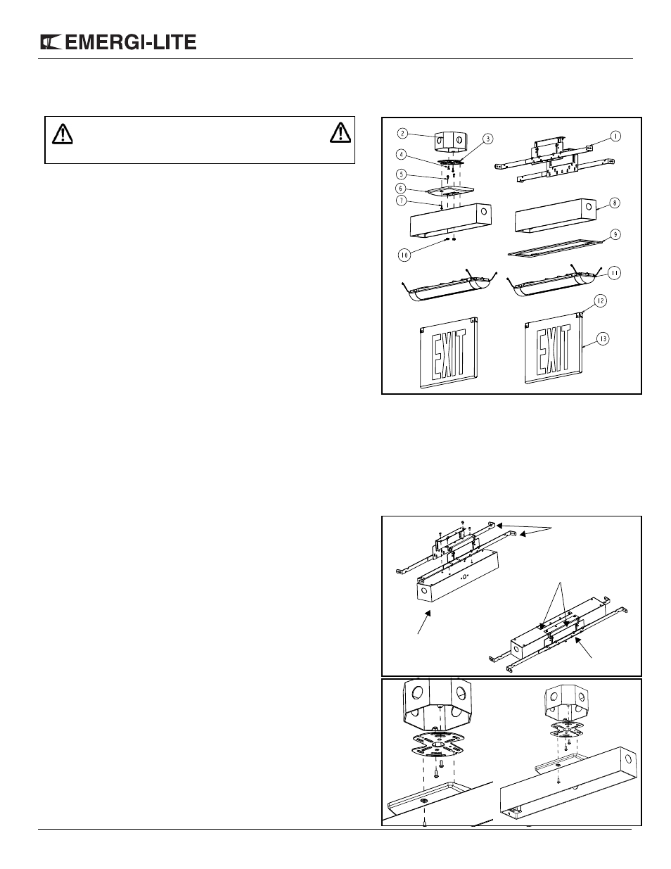 Emergi-Lite Prestige Edge-Lit Series User Manual | 4 pages