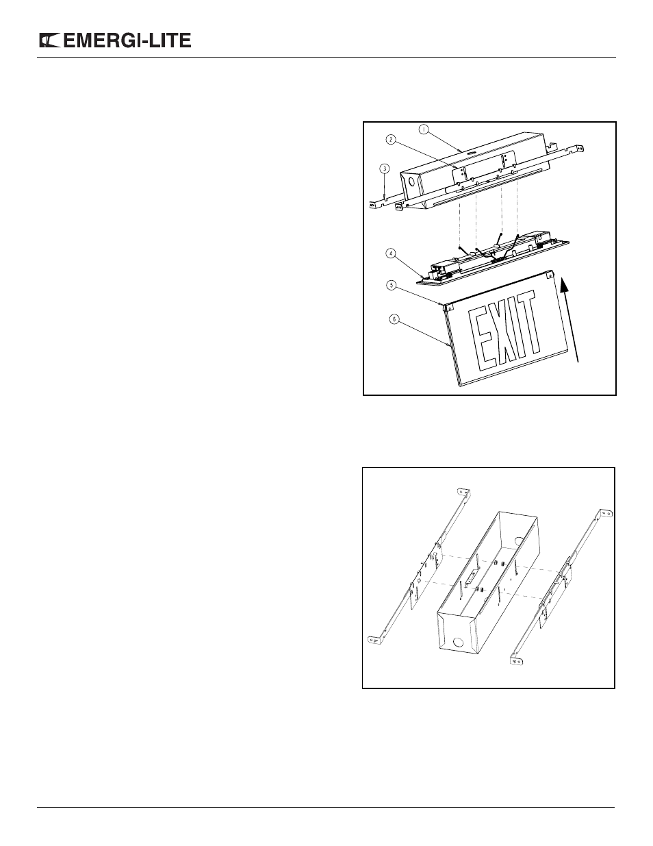 Emergi-Lite Prestige X40 Edge-Lit Series User Manual | 2 pages