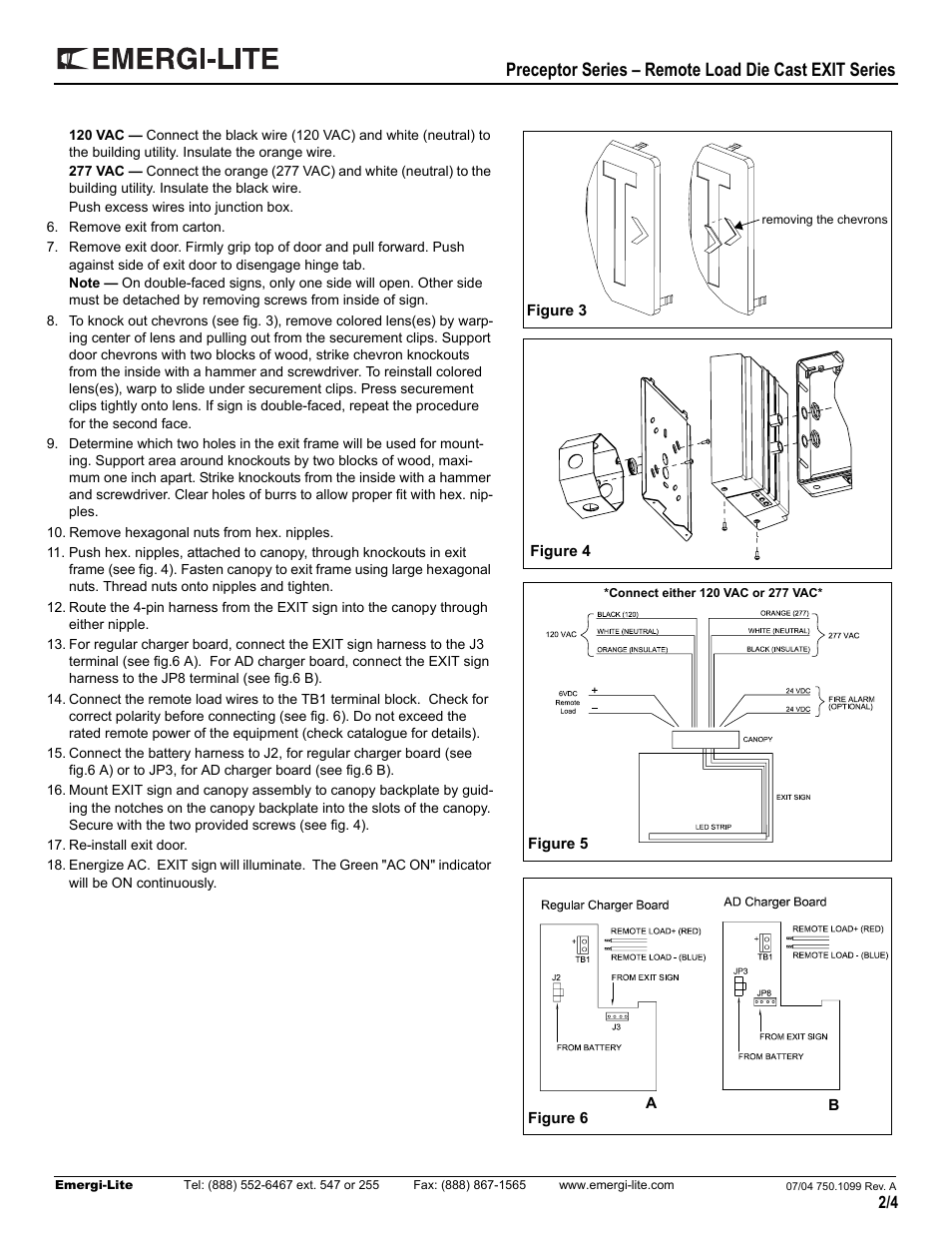 Emergi-Lite Preceptor Remote Capacity Series User Manual | Page 2 / 4