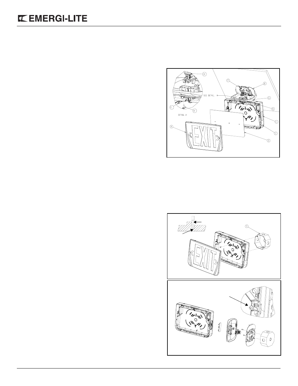 Emergi-Lite Premier Series - Exit Sign User Manual | 2 pages