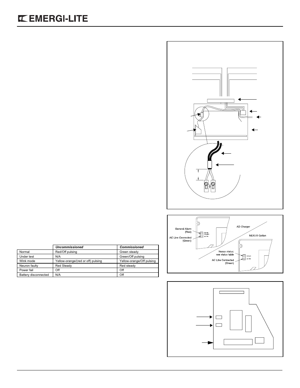 Svxhz series – exit sign, Nexus models, Automatic diagnostics (self-powered models) | Maintenance (all models) | Emergi-Lite Survive-All SVX-HZ Series User Manual | Page 3 / 4