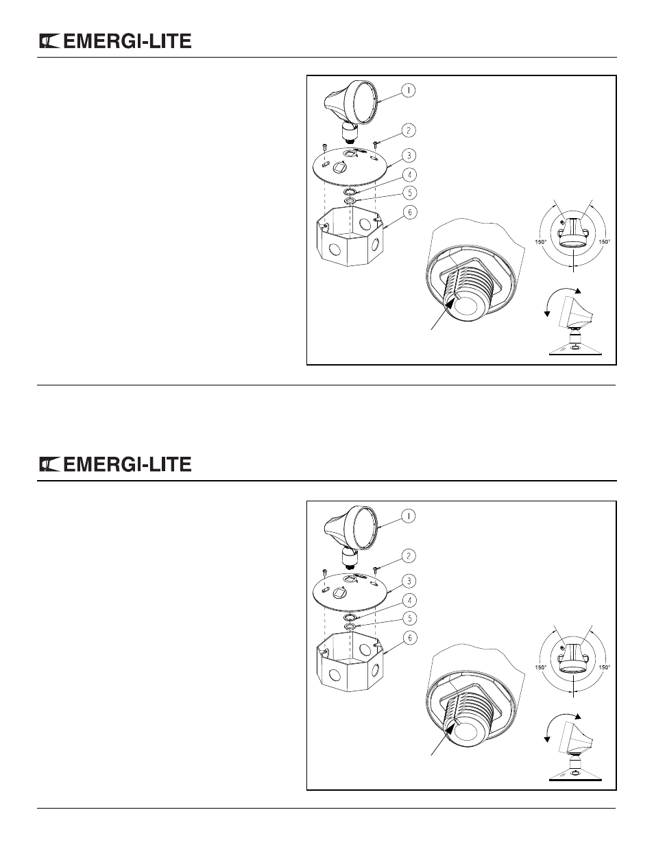 Emergi-Lite Weatherproof - EF11D Series User Manual | 1 page