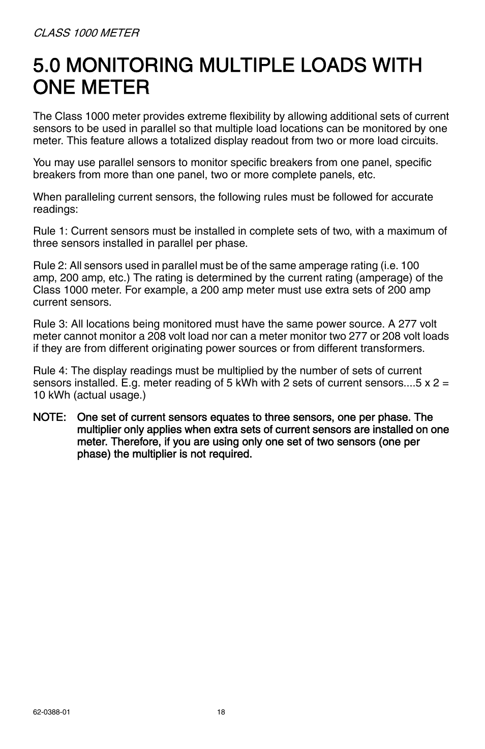 0 monitoring multiple loads with one meter | E-Mon E10-2277200JKIT User Manual | Page 18 / 32