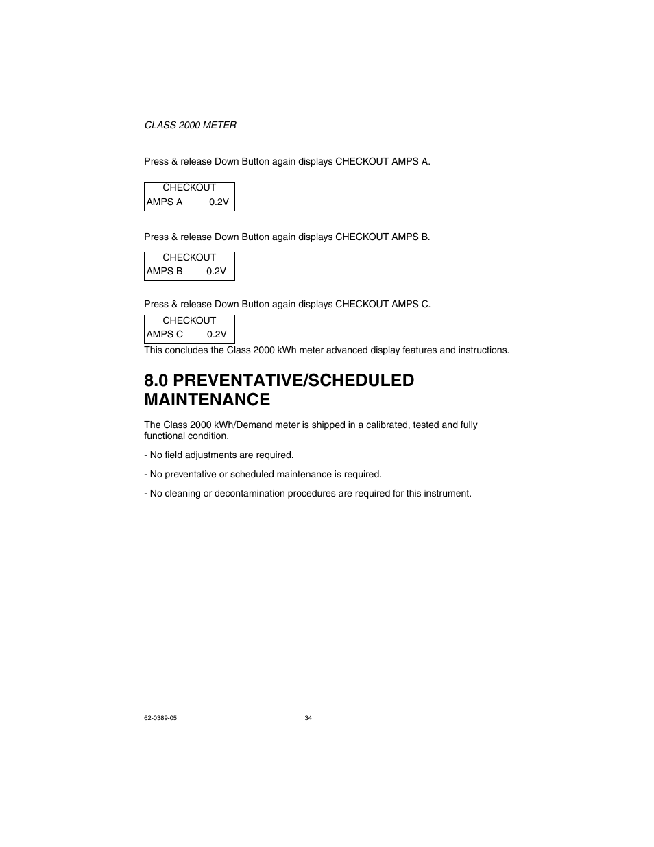 0 preventative/scheduled maintenance | E-Mon E20-6003200J-D-KIT User Manual | Page 34 / 52