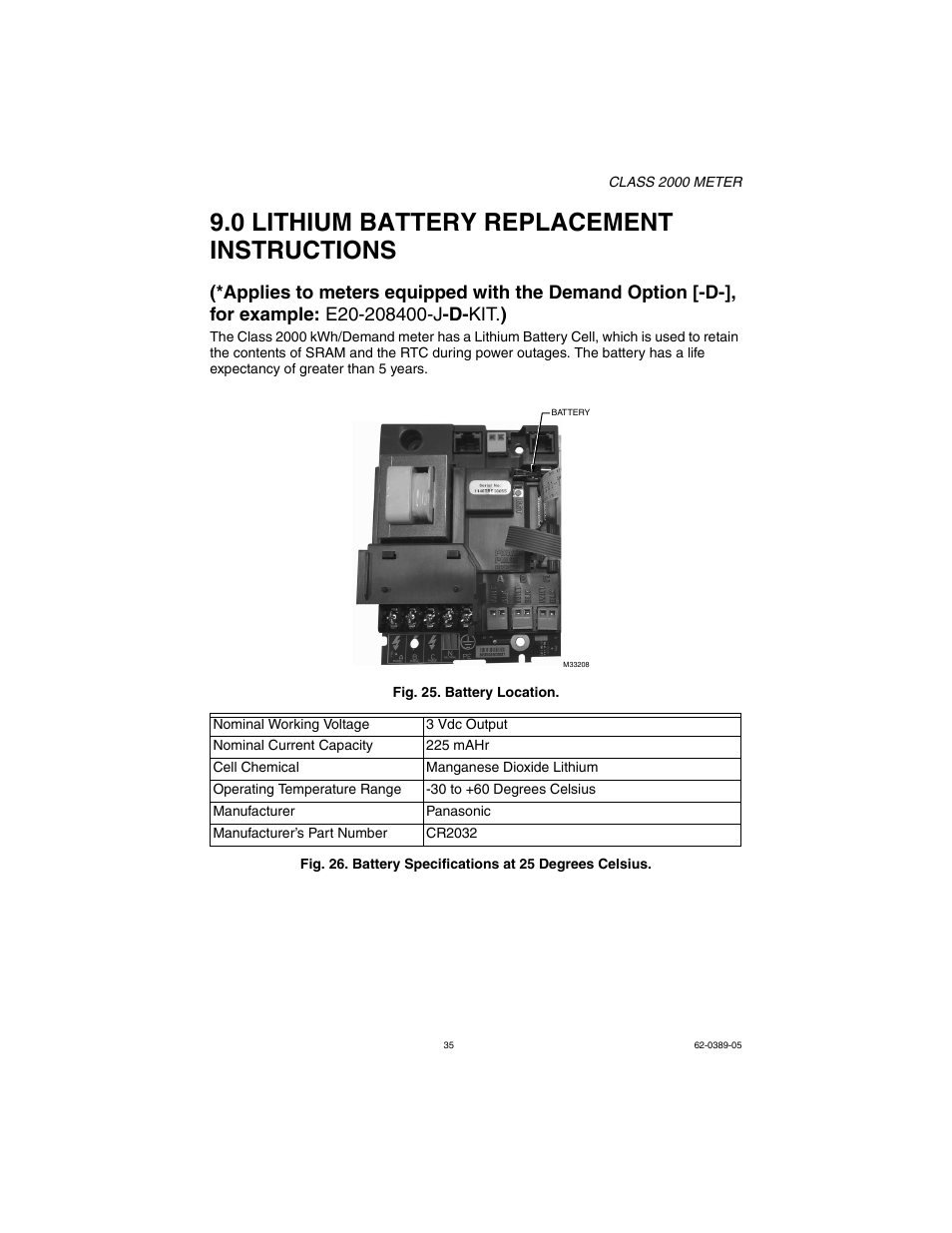 0 lithium battery replacement instructions | E-Mon E20-6003200J-D-KIT User Manual | Page 35 / 52