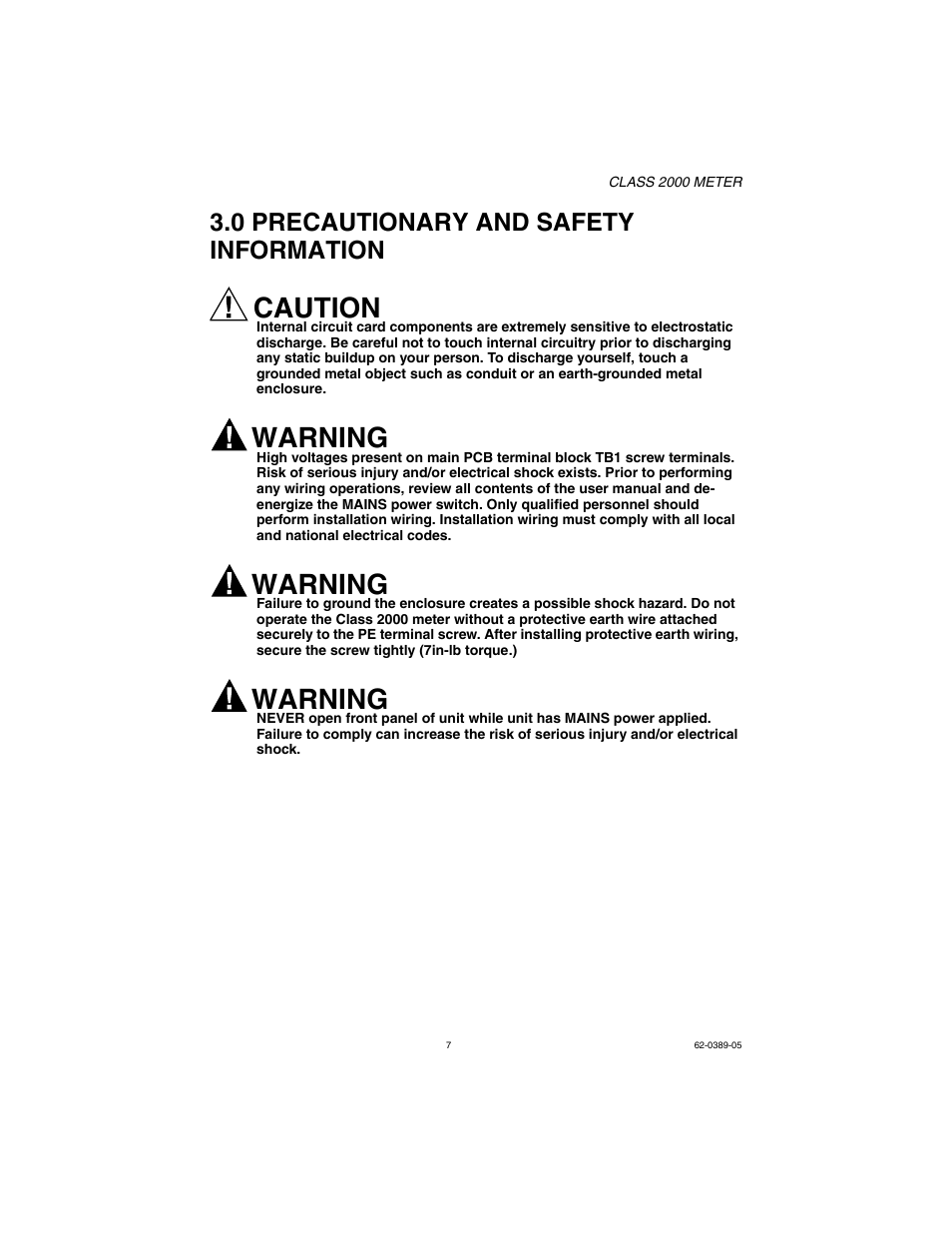 0 precautionary and safety information, Caution, Warning | E-Mon E20-6003200J-D-KIT User Manual | Page 7 / 52