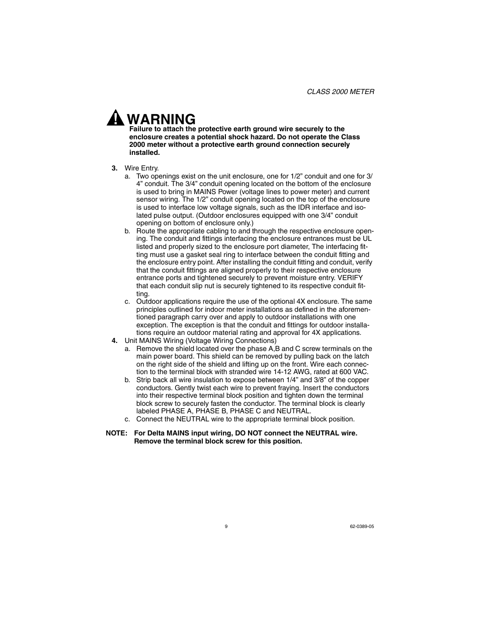 Warning | E-Mon E20-6003200J-D-KIT User Manual | Page 9 / 52