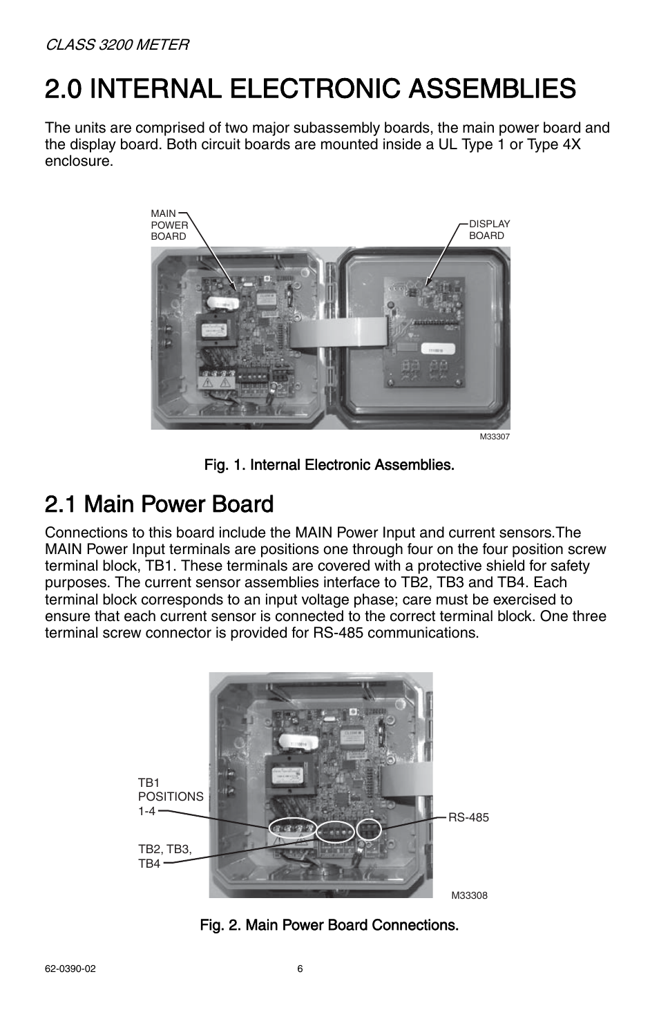 0 internal electronic assemblies, 1 main power board | E-Mon E32-6003200REZ7KIT User Manual | Page 6 / 52
