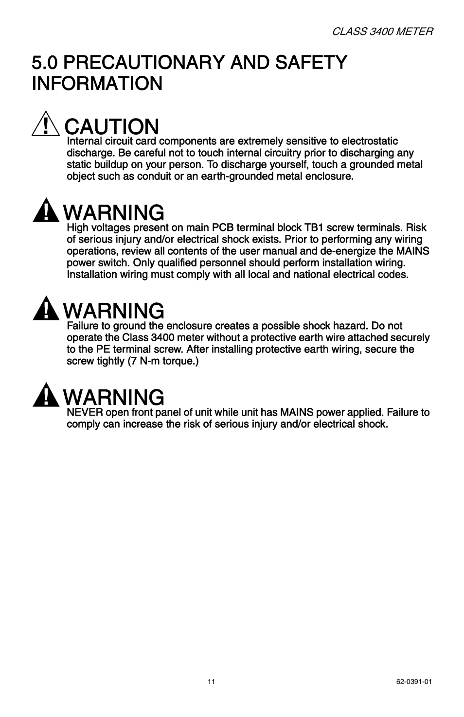 Caution, Warning, 0 precautionary and safety information | E-Mon E34-6003200R*KIT User Manual | Page 11 / 52