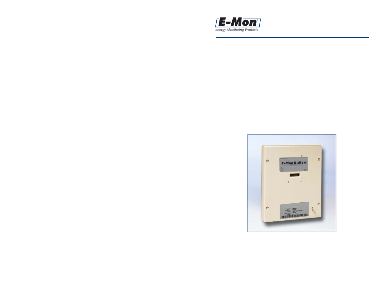 E-Mon 3208200W KIT User Manual | 8 pages