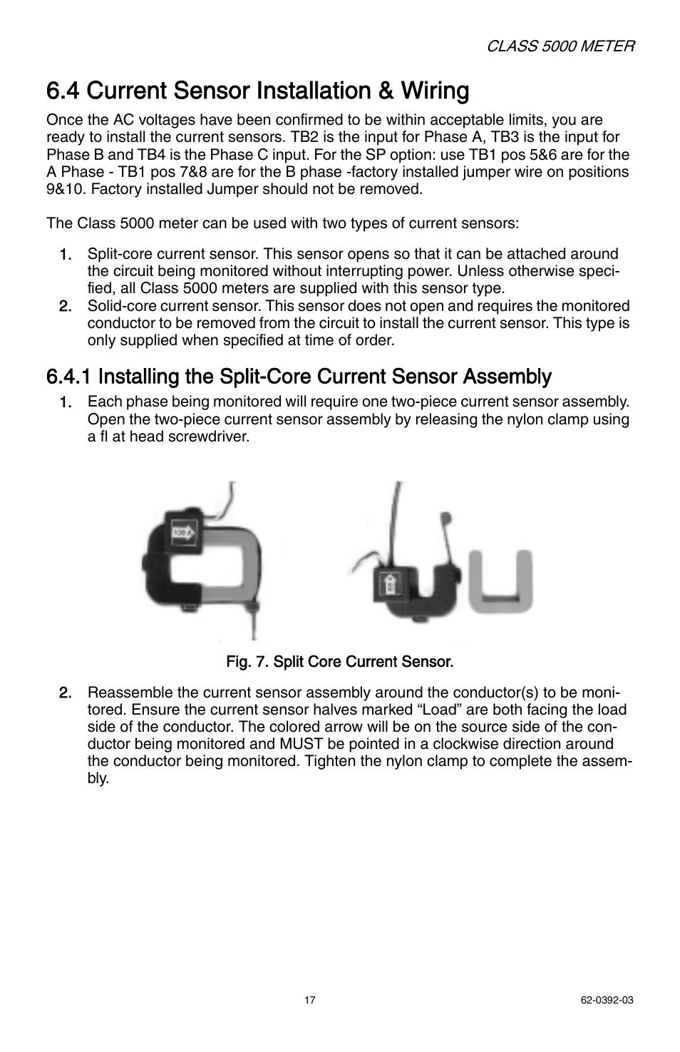 4 current sensor installation & wiring | E-Mon E50-6003200R*KIT User Manual | Page 17 / 64