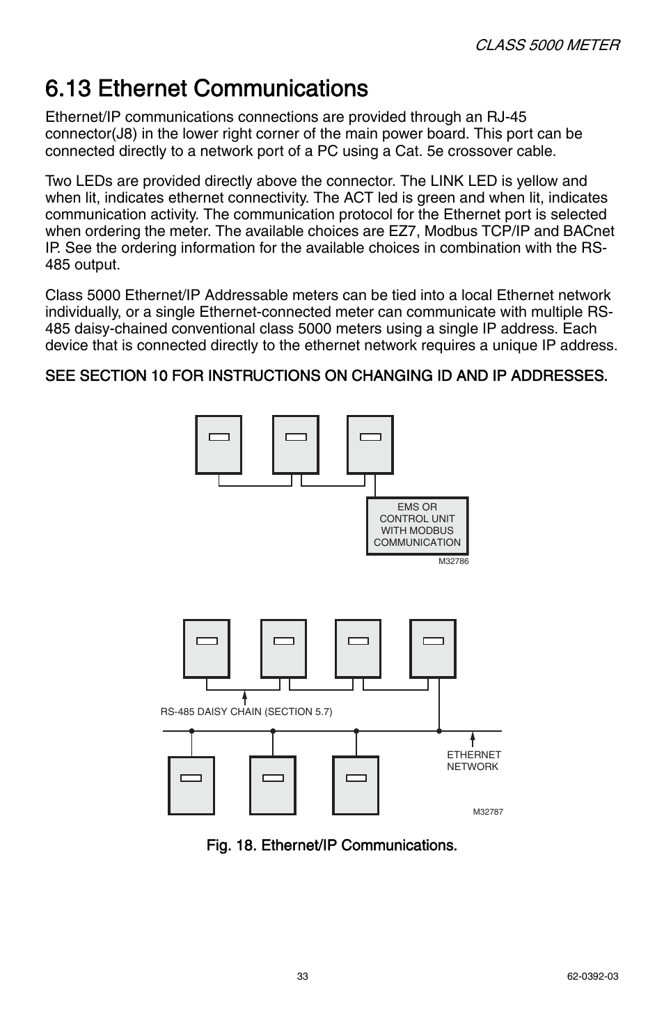 13 ethernet communications | E-Mon E50-6003200R*KIT User Manual | Page 33 / 64
