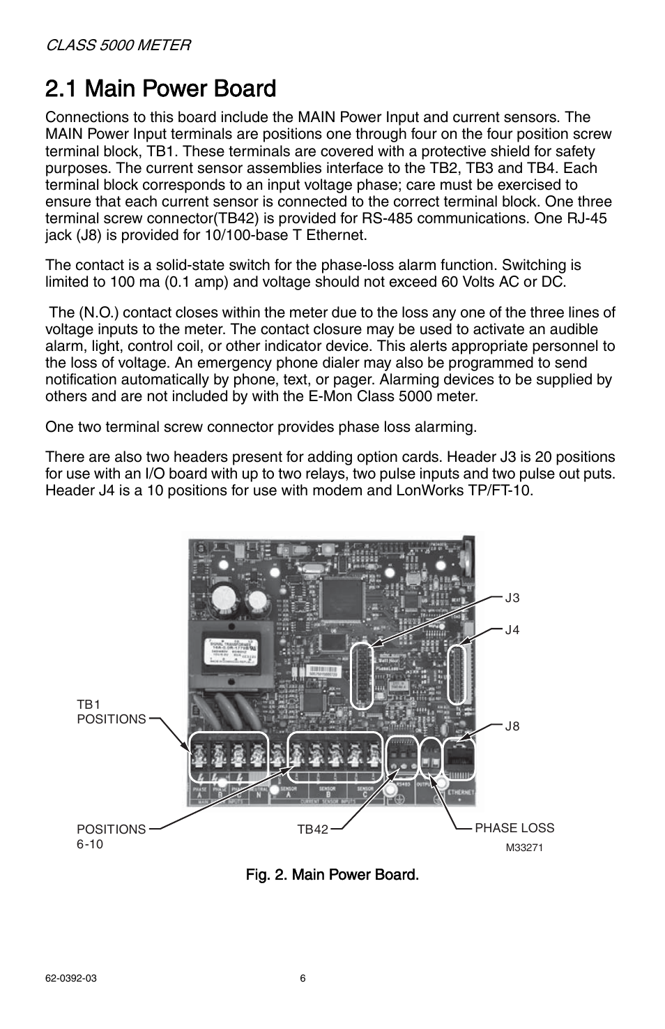 1 main power board | E-Mon E50-6003200R*KIT User Manual | Page 6 / 64