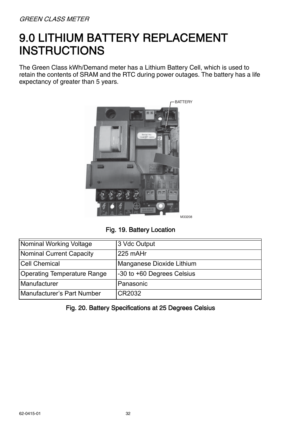 0 lithium battery replacement instructions | E-Mon E20-6003200J-G-KIT User Manual | Page 32 / 40