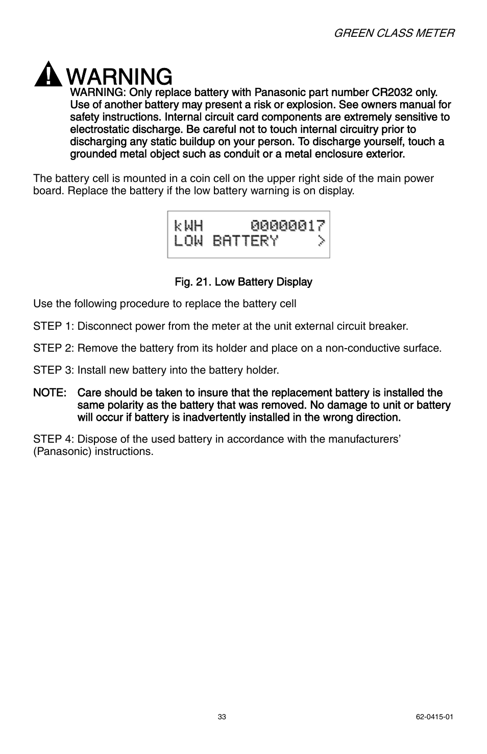 Warning | E-Mon E20-6003200J-G-KIT User Manual | Page 33 / 40