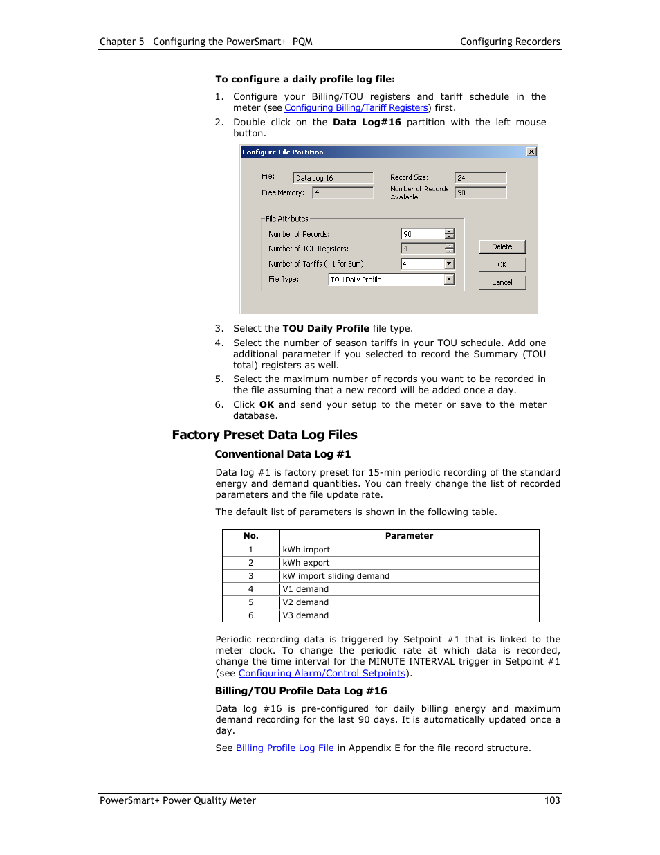 Factory preset data log files | E-Mon E-PS-E-RTU-N User Manual | Page 103 / 160