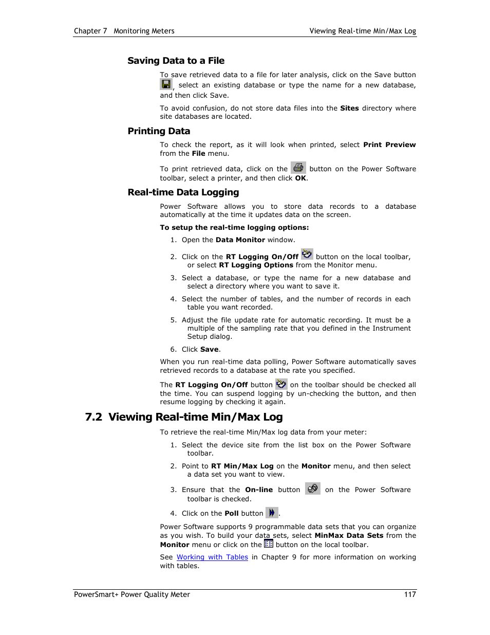 2 viewing real-time min/max log | E-Mon E-PS-E-RTU-N User Manual | Page 117 / 160