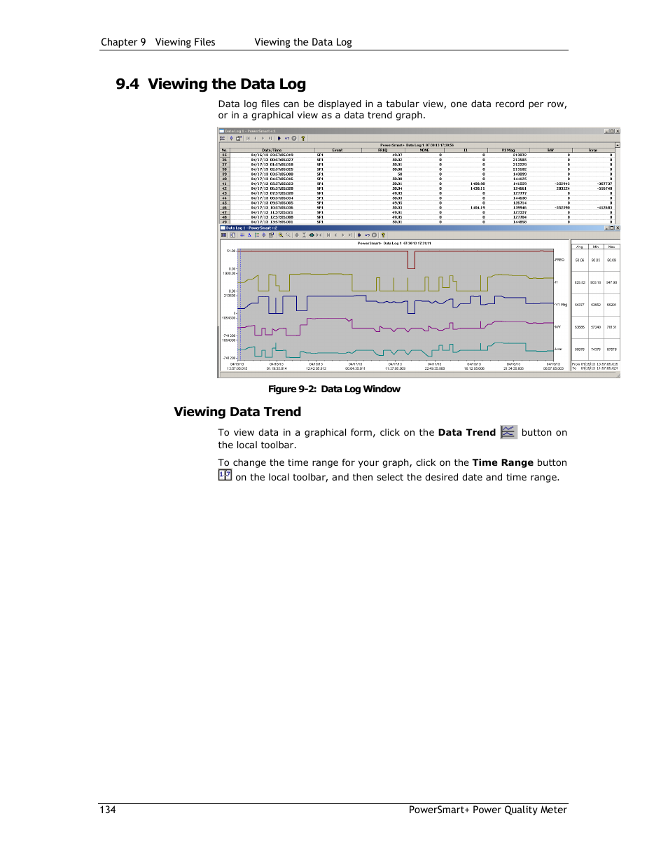 4 viewing the data log | E-Mon E-PS-E-RTU-N User Manual | Page 134 / 160
