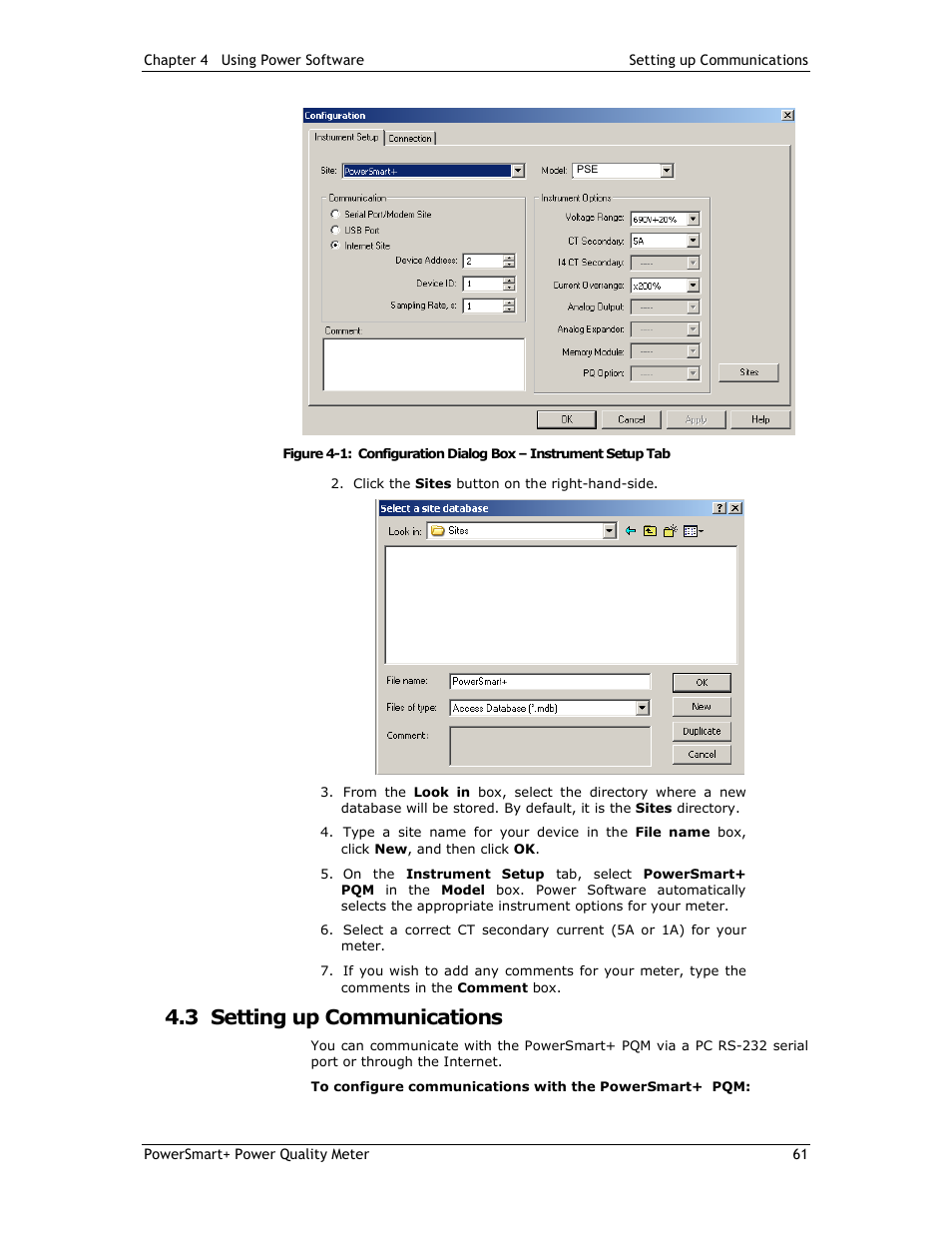 3 setting up communications | E-Mon E-PS-E-RTU-N User Manual | Page 61 / 160