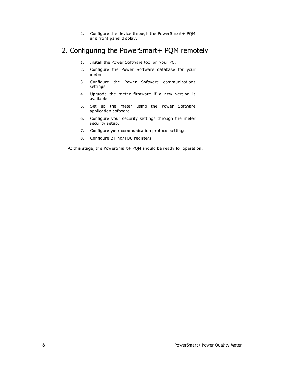 Configuring the powersmart+ pqm remotely | E-Mon E-PS-E-RTU-N User Manual | Page 8 / 160