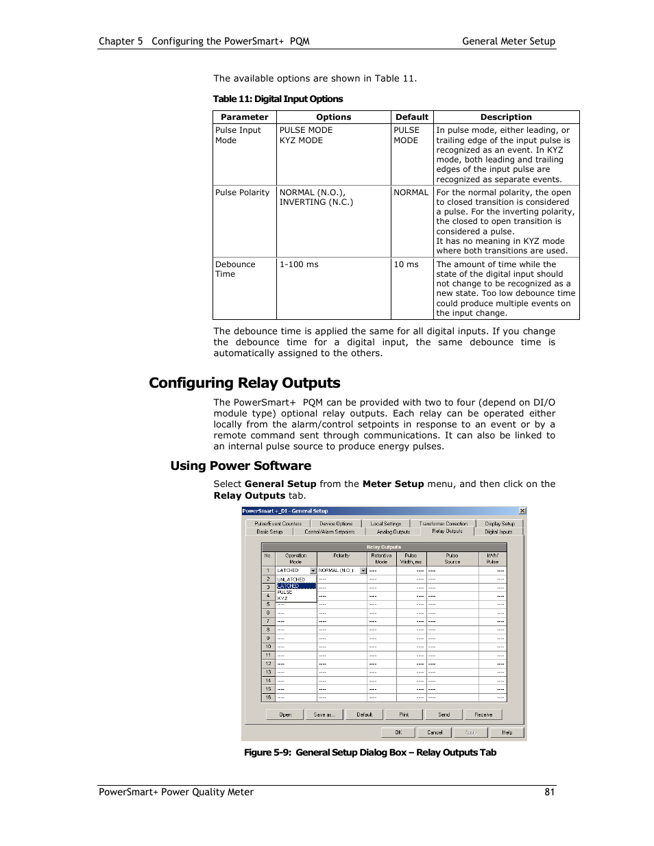 Configuring relay outputs, Using power software | E-Mon E-PS-E-RTU-N User Manual | Page 81 / 160