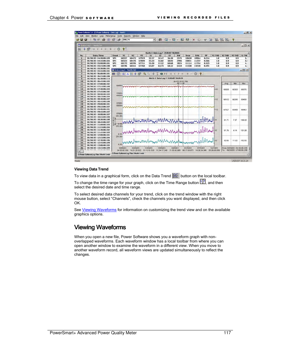 Viewing waveforms | E-Mon E-PS-A-RTU-N User Manual | Page 117 / 151