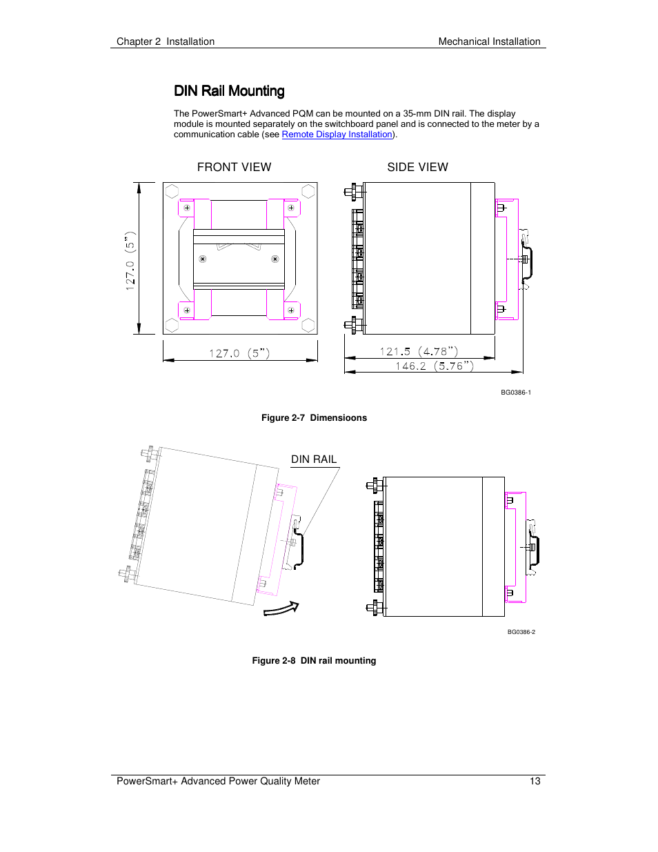 Din rail mounting | E-Mon E-PS-A-RTU-N User Manual | Page 13 / 151