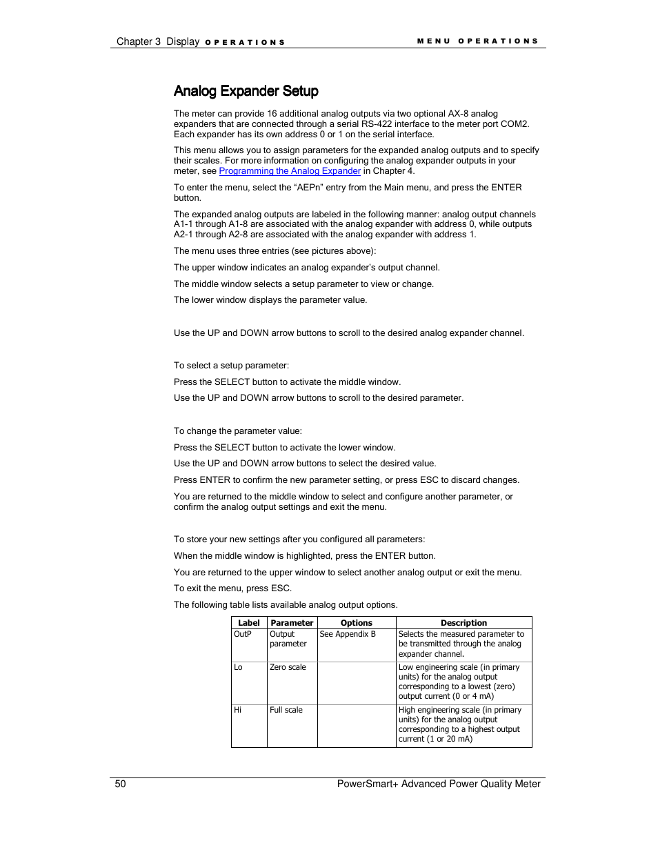 Analog expander setup | E-Mon E-PS-A-RTU-N User Manual | Page 50 / 151