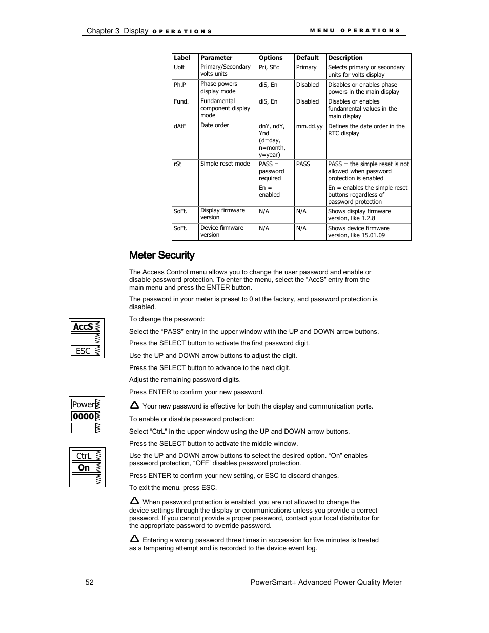 Meter security | E-Mon E-PS-A-RTU-N User Manual | Page 52 / 151