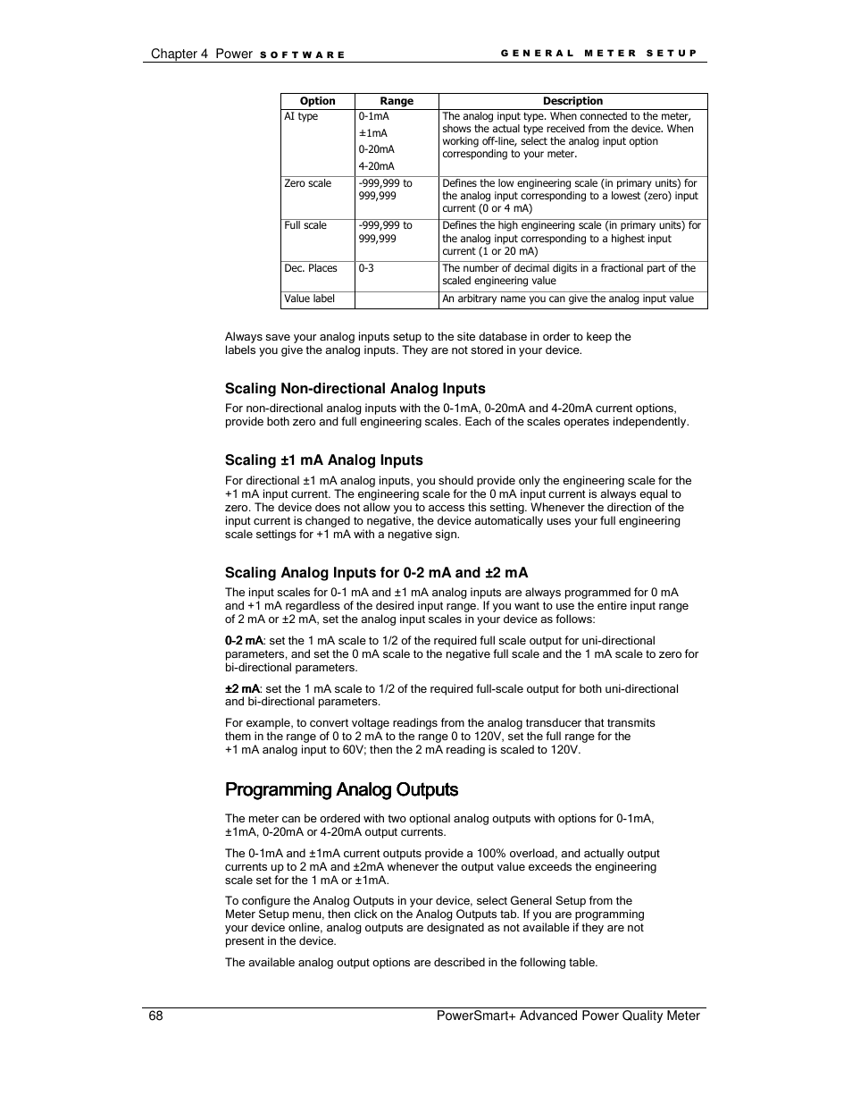 Programming analog outputs | E-Mon E-PS-A-RTU-N User Manual | Page 68 / 151