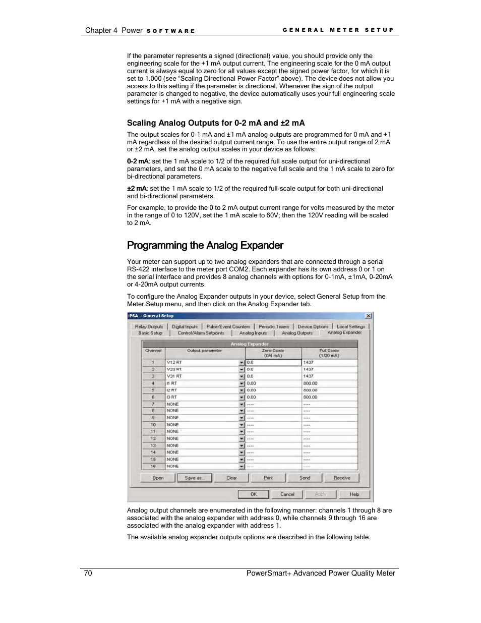 Programming the analog expander | E-Mon E-PS-A-RTU-N User Manual | Page 70 / 151